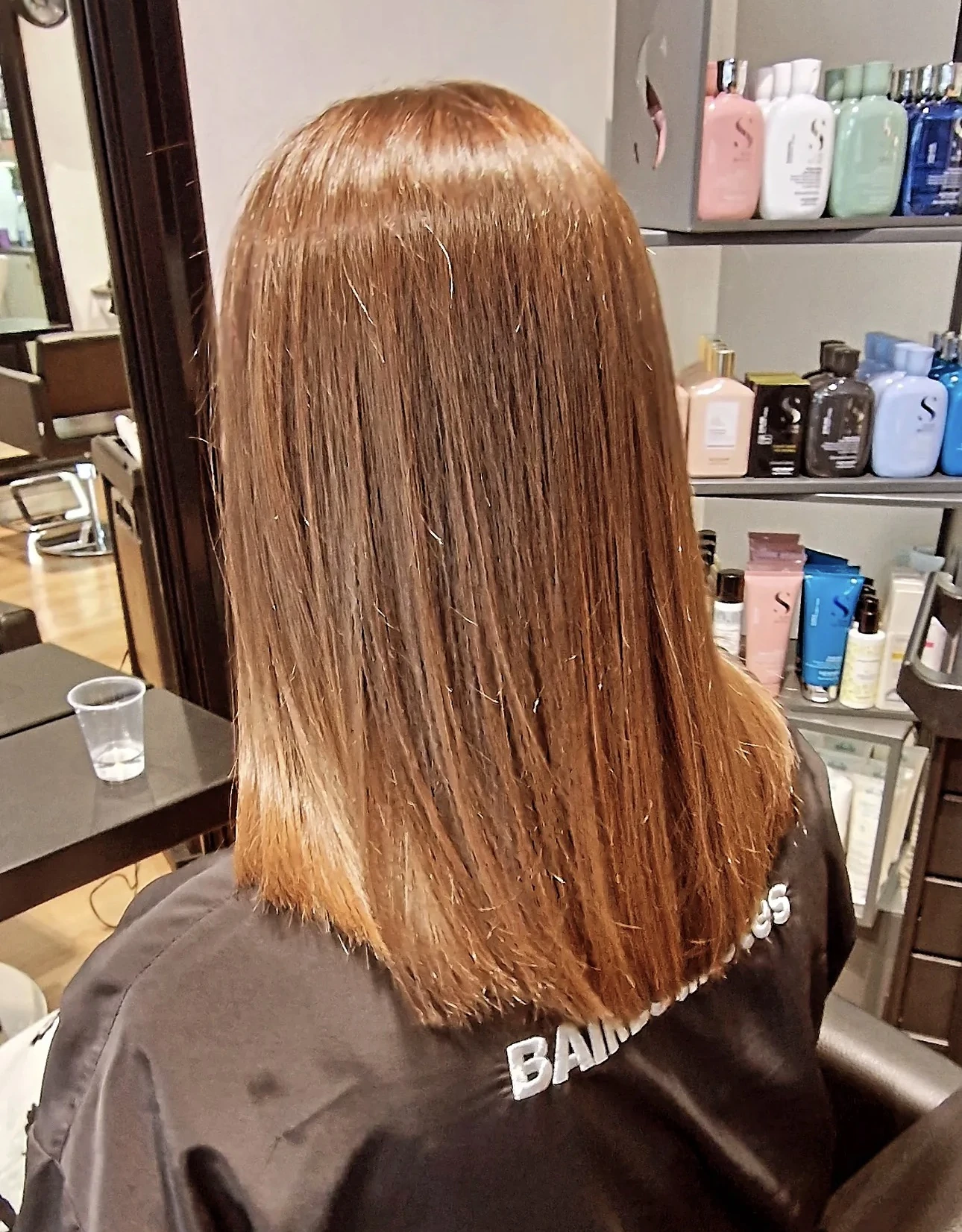 Corte castaño corto